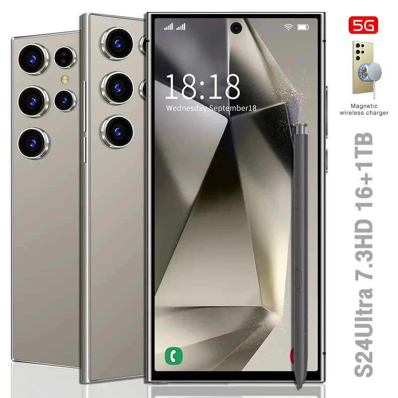 Смартфон S25, Android, 256 ГБ, широкий экран с встроенным стилусом и 5G