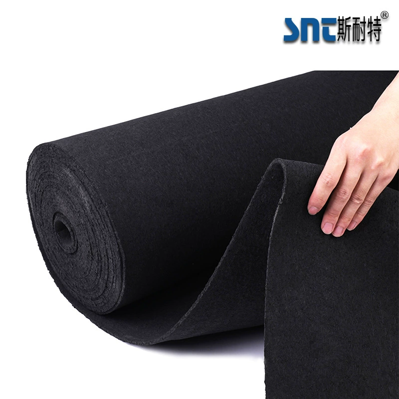 Starite black polyurethane rubber sound insulation pad manufacturer's shocking pad 5 thick composite material reducing vibration and sound insulation board