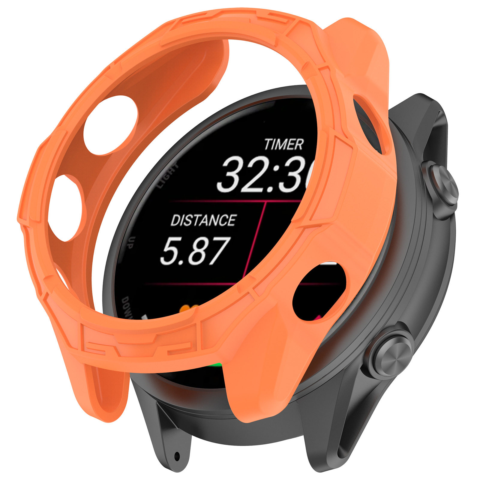 Suitable for Garmin Forerunner970 protective case tempered film integrated case FR970 skeletonized armor watch case undefined