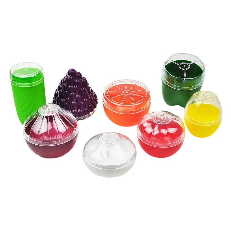 Mini caja sellada de frutas y verduras, juego de caja de conservación de plástico portátil, tazón de conservación de ajo de uva transparente, caja de frutas al por mayor