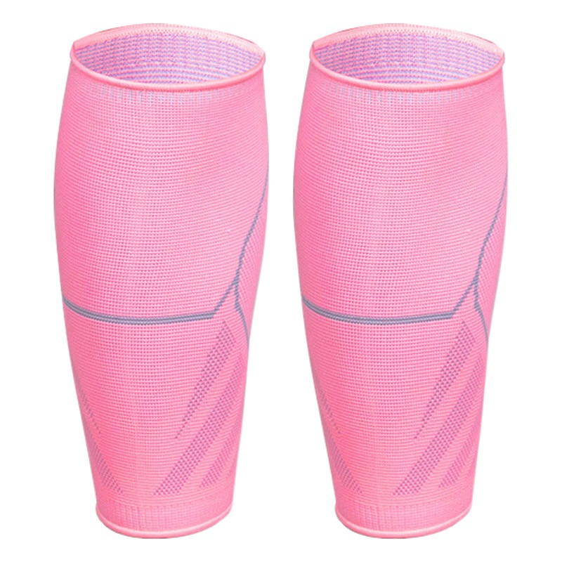 Artículos deportivos transfronterizos de punto protector de pantorrilla protector de rodilla transpirable protector de pierna de equitación delgada protector de rodilla de nylon protector de pierna deportiva image 1