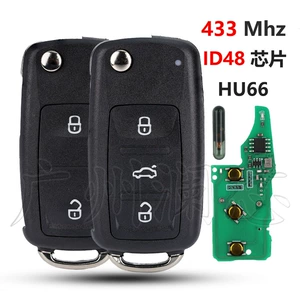 Volkswagen 5K0837202Ad Avtomobil Açar Id48 Çip 434Mhz 2/3 Düyməli Pult