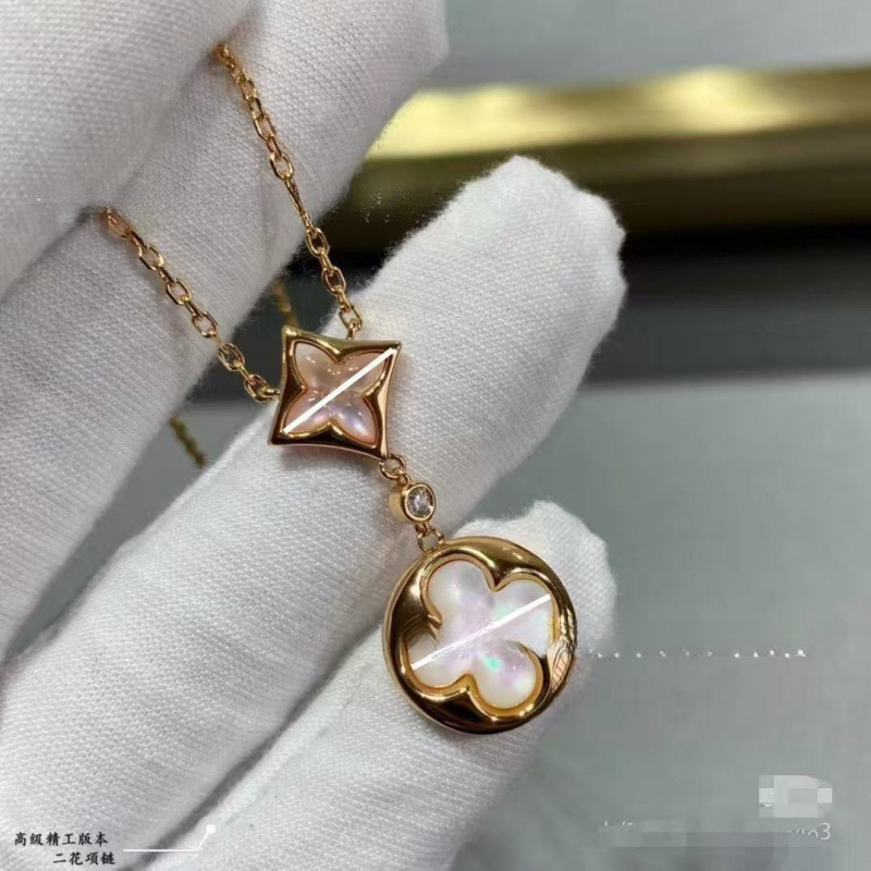 2025新款cnc高版驴家四叶草四花五花手链女电镀18k老花项链直播|undefined