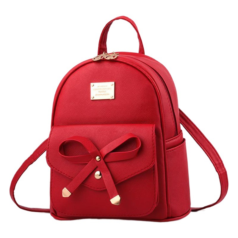 Women's Backpack Korean Style College Style Women's Bag 2026 Trendy New Backpack Pu Leather Student School Bag Wholesale