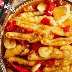 Peak Flavor Boneless Chicken Claws Sour and Spicy Lemon Boneless Chicken Claws Famous Snacks Garlic Chicken Feet Pickled Chicken Boneless Leisure Snacks