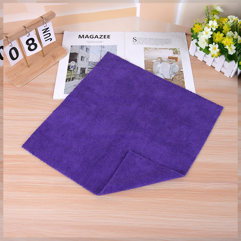 Tejido de urdimbre toallas cuadradas de microfibra ultrasonida sin bordes diseño de automóviles belleza limpieza doméstica no pierde cabello comercio exterior exclusivo