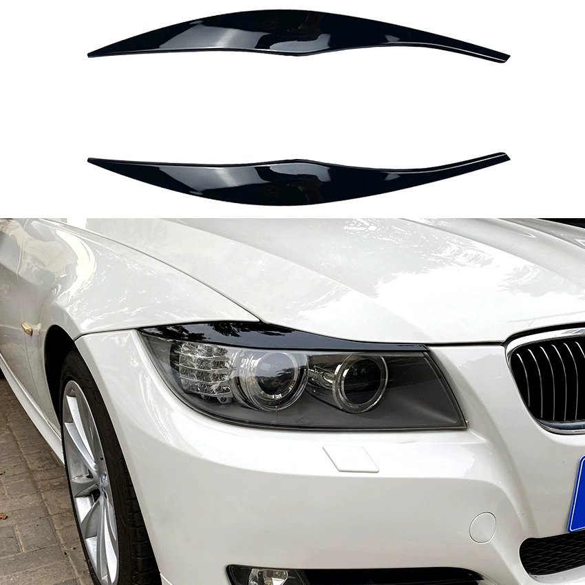 Подходит для BMW 3 серии E90 E91 320i 330i 2005-2012 — декоративные накладки на фары, наклейки-«брови» для фар