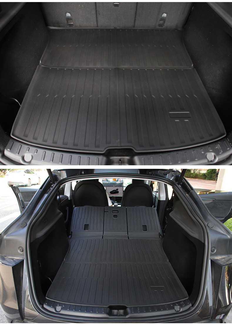 Suitable for 6-Seater Model Yl Tesla New 3/Y Floor Mats, Trunk Mat, Integrated Trunk Mat, Front and Rear Trunk Mats