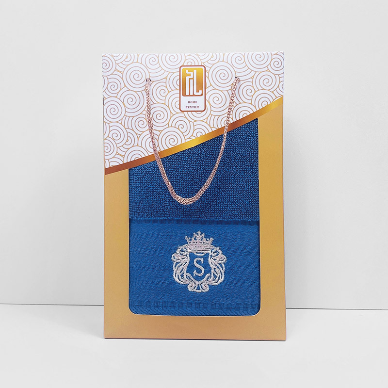 오스타월 + 금색 선물상자 (감색)