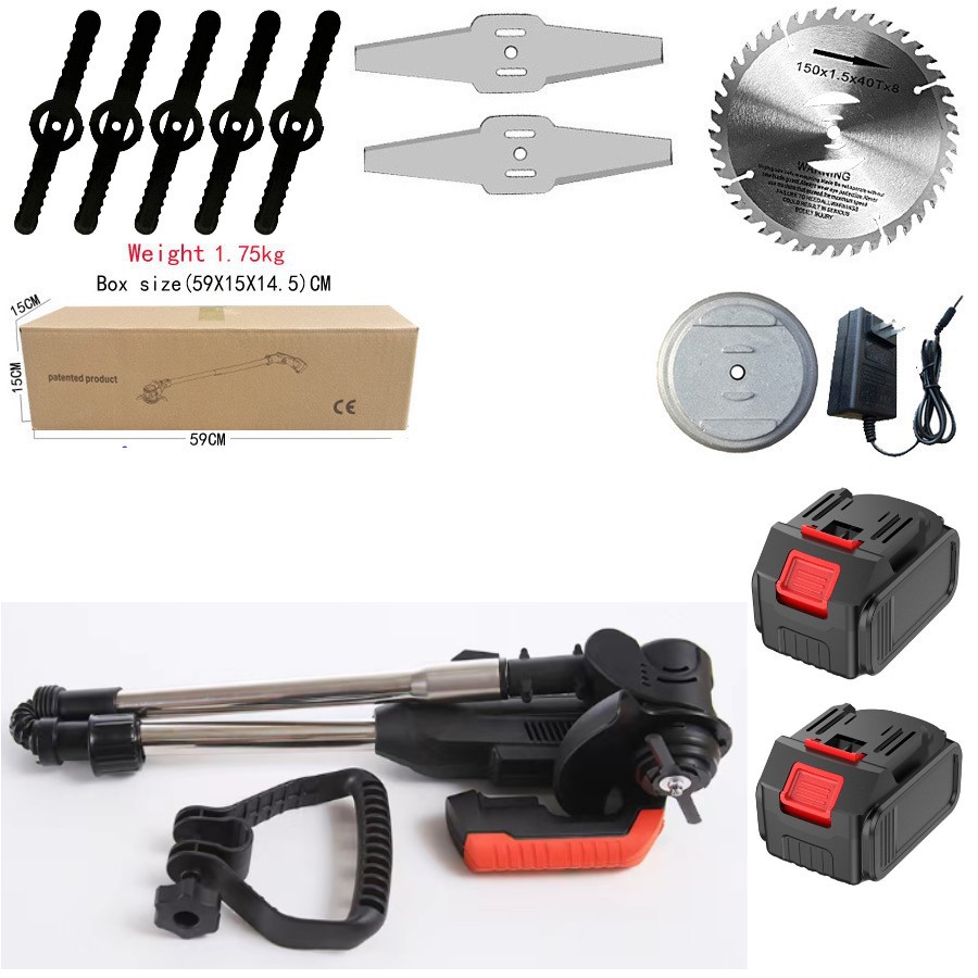 Lithium cortacésped eléctrico pequeño hogar recargable multifunción cortacésped de jardín