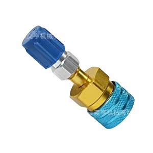 R1234YF-R134A автомобильный фторированный быстроразъемный Соединитель с низким L-уровнем, адаптер для зарядного шланга переменного тока для кондиционера