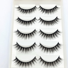 黛妃妍立體多層假睫毛 自然卷翹濃密交叉眼睫毛多款可選5對裝睫毛