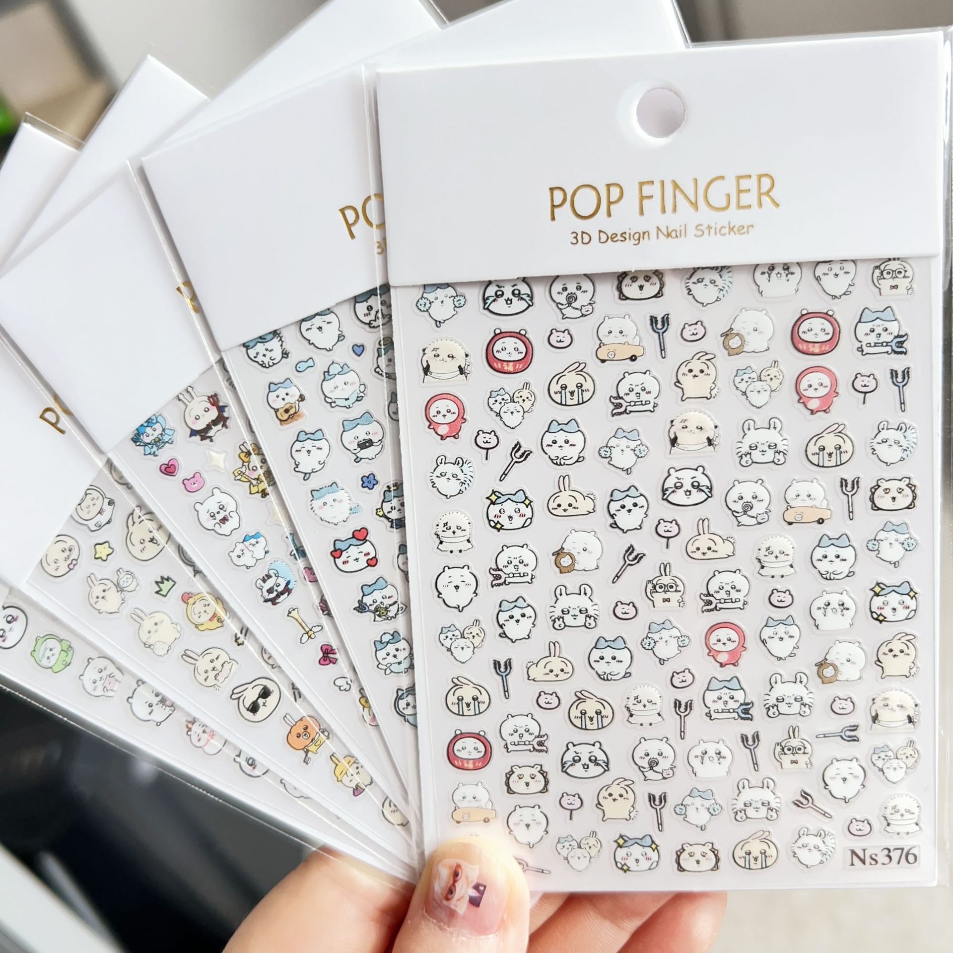 New Gii Kawa nail stickers, DIY for scrapbooking, cute cartoon designs for children, featuring the character Usagi