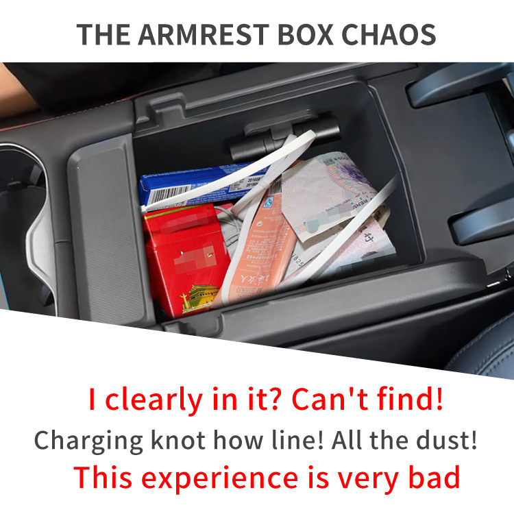 Suitable for 25 Song Plus Dmi/Sealion 6 Right-Hand Drive Armrest Box Storage Box Car Supplies Modification Accessories
