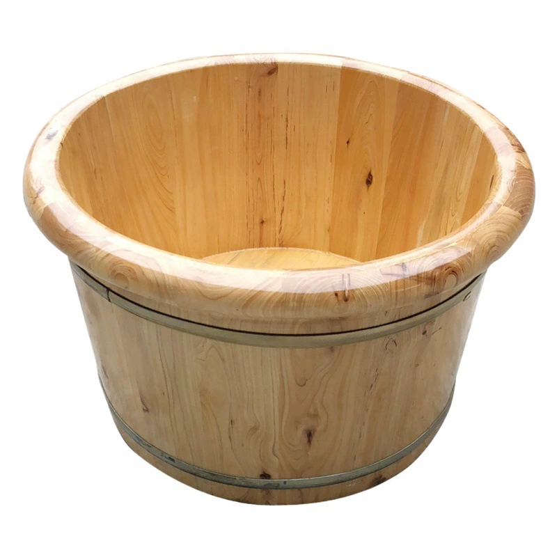 Непосредственно одобрено от производителя, деревянное ведро для ванны для ног из кедрового дерева, раковина для ног для сауны, изоляция из цельного дерева, деревянное ведро для акупунктурного массажа оптом