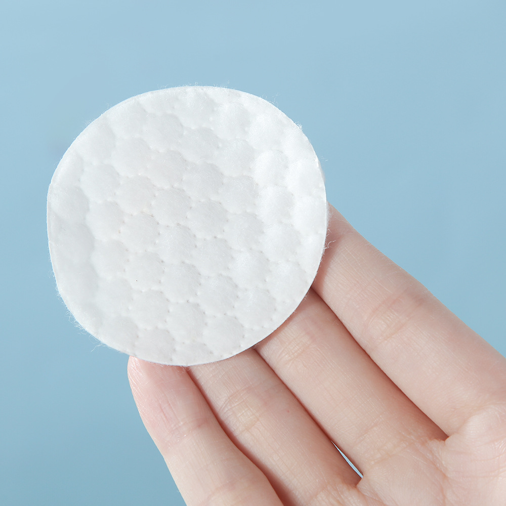 Algodón redondo a granel de suministro directo, algodón cosmético personalizado en relieve, algodón desechable, algodón desmaquillaje, algodón des uñas