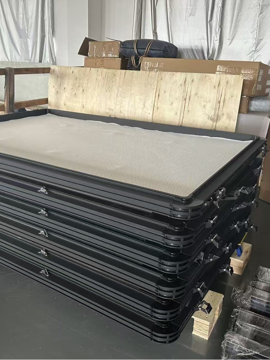 Fábrica de fuente puede personalizar al por mayor tiendas de techo triangular de aleación de aluminio sin construir SUV duro de apertura rápida