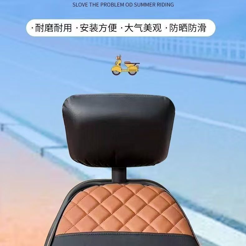 Electric Vehicle Thickened Waterproof Seat Cushion, Scooter Motorcycle Warm and Wear-Resistant Comfortable Pressure-Relieving Seat Cover for All Seasons