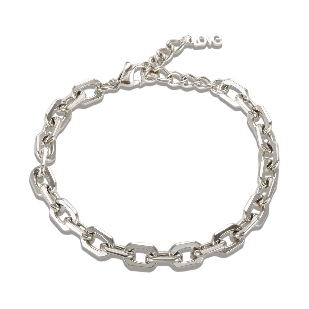 스틸 컬러 티타늄 스틸 직사각형 팔찌