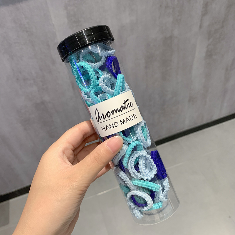 La banda de goma de los niños enlatados no duele el pelo cuerda de pelo del bebé banda de pelo de niña cuerda de pelo de alta elasticidad banda de goma cuerda de pelo de encaje