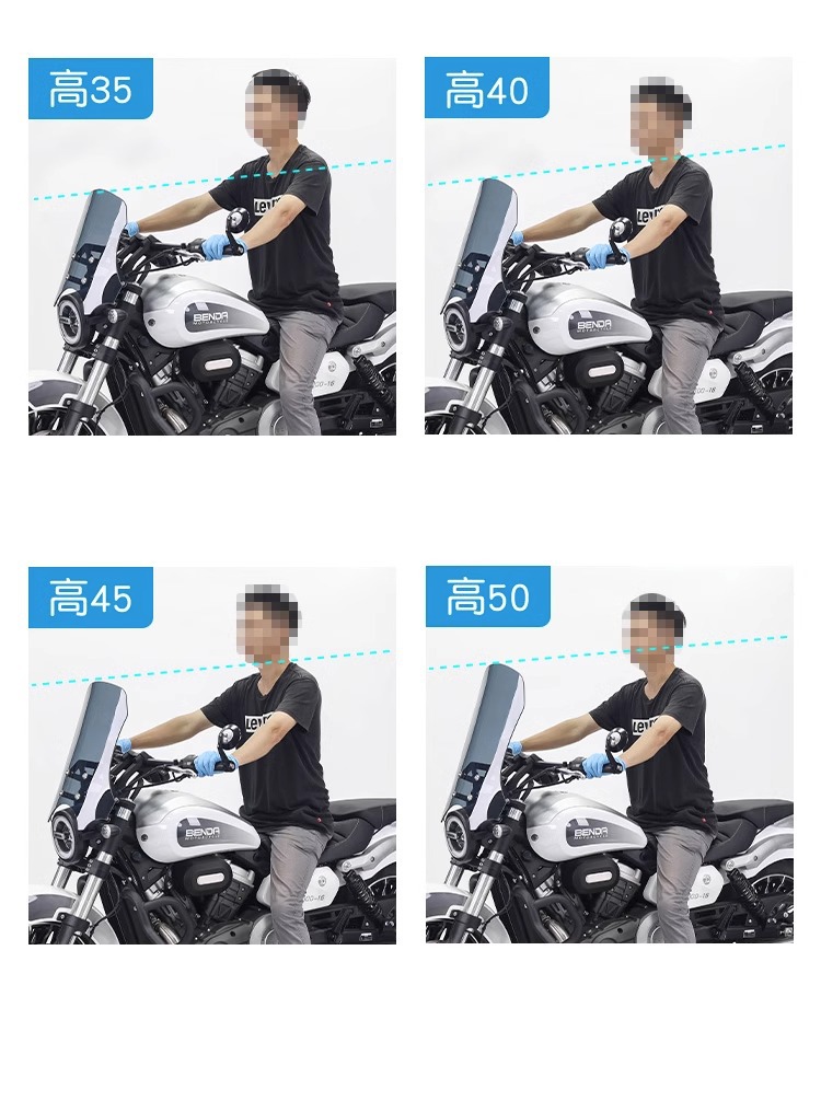 Muscle car Wolf suitable for Benda wollastonite 300 wind windshield front windshield motorcycle modification adjustable height