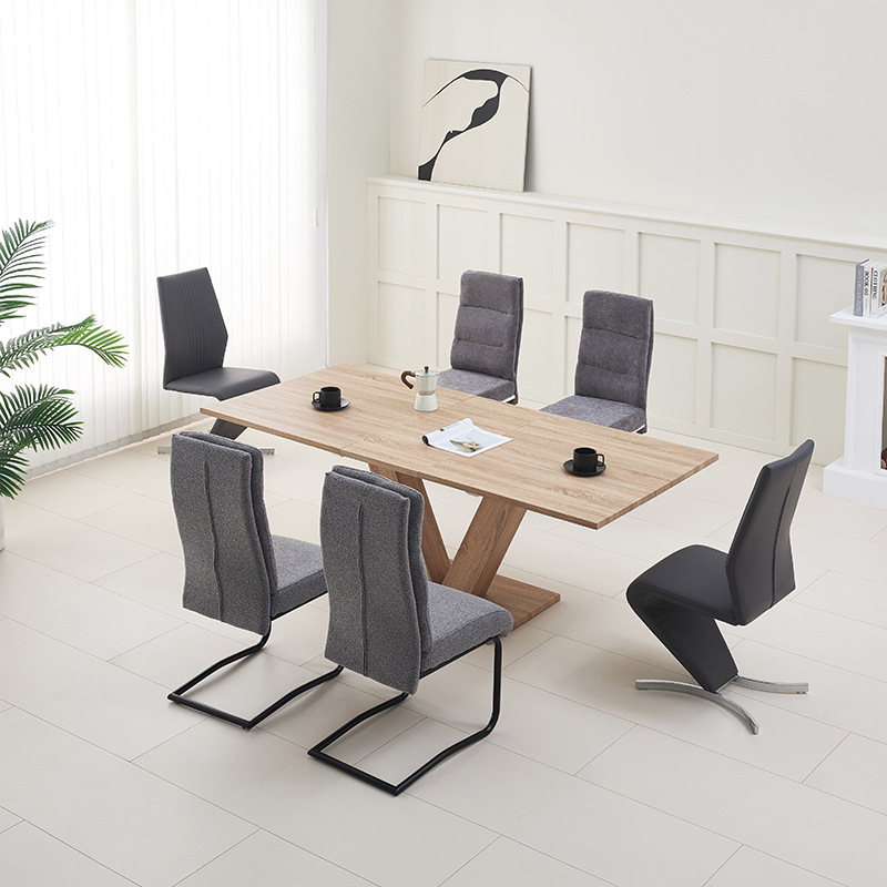 Mesa de comedor de madera sólida mesas plegables retráctiles comercio exterior simple MDF mesa de comedor plegable