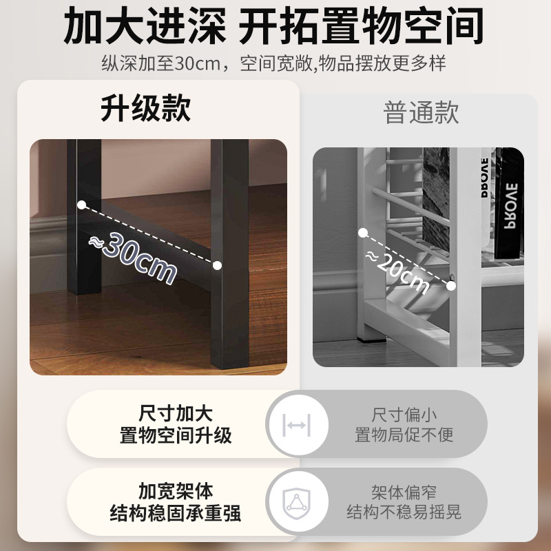 Estante de libro Estante de piso Estante de almacenamiento Estante de sala de estar Estante de exhibición multicapa Estante de exhibición pequeño y simple Estante de libros bajo