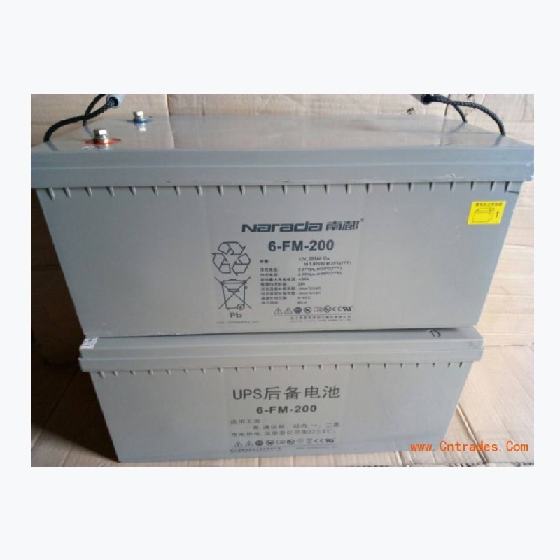 南都蓄电池6-FM-200阀控式 12V200AH直流屏 UPS储能电源 质保三年