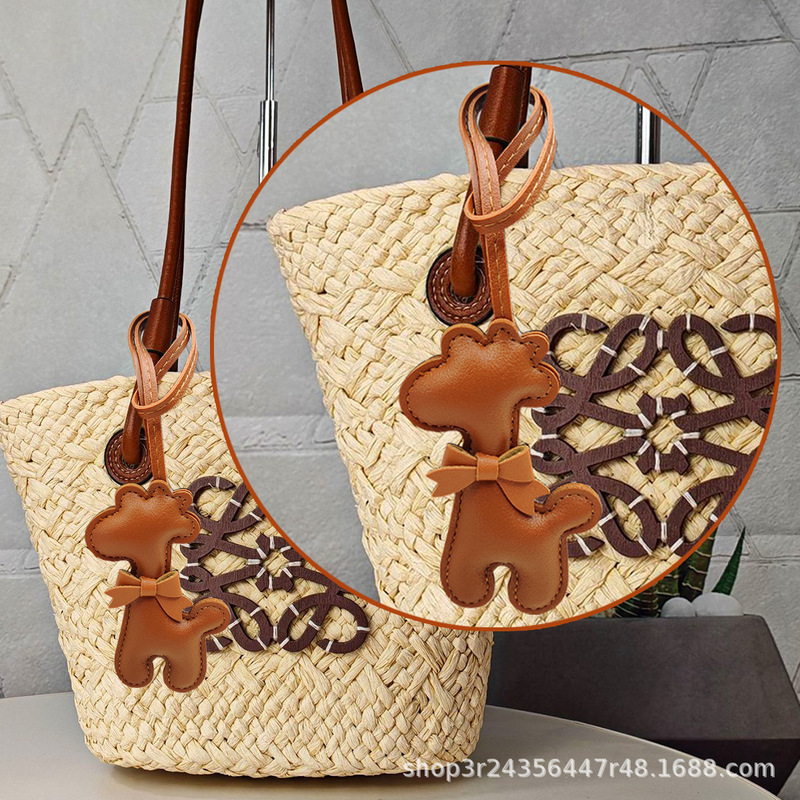 Creative Cartoon Giraffe Bow Versatile Pendant Bag Accessories/Car Pendant/Key Pendant Ready Stock