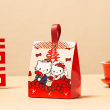 喜糖盒子高级感糖盒结婚专用婚礼伴手礼盒糖果手提袋喜糖空盒批发