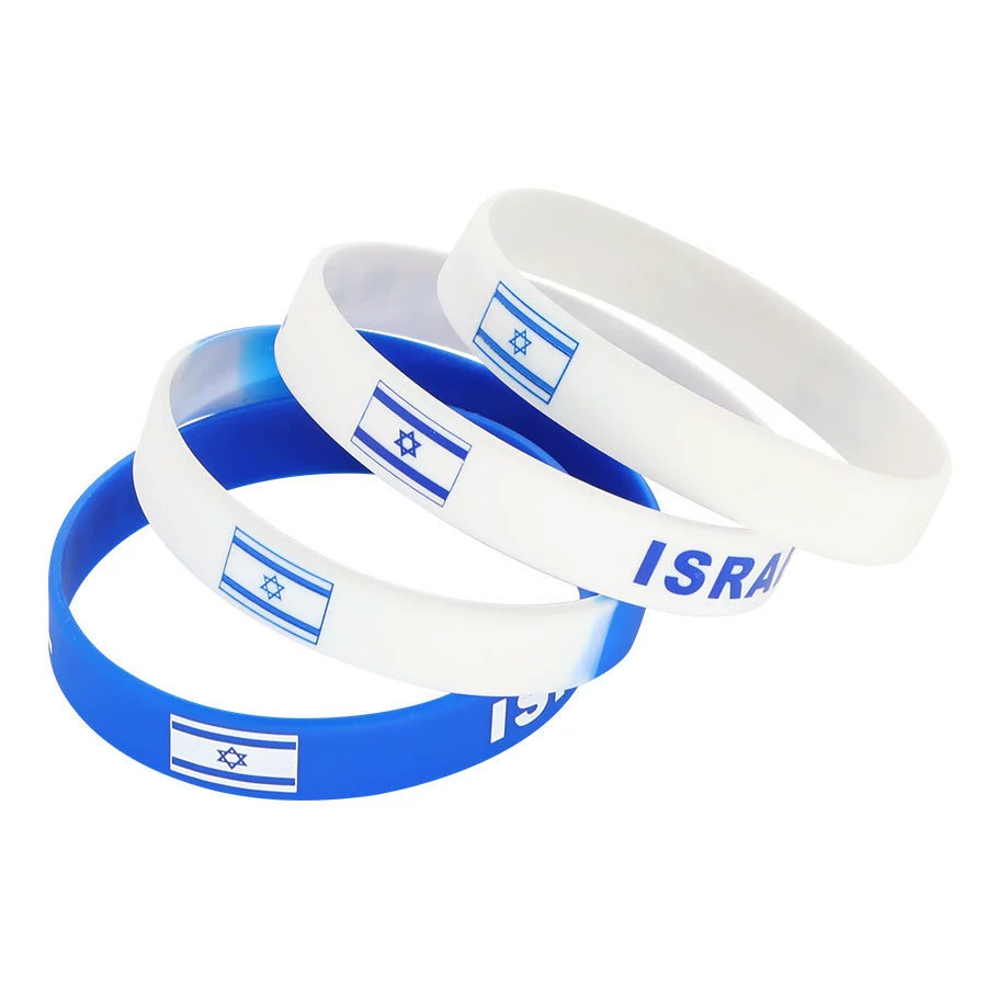 Израиль флаг спортивные игры энергия браслет кольцо Кубок мира футбольных болельщиков классический памятный силиконовый браслет