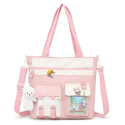New primary school student tutoring bag, children's single shoulder tutoring bag, boys and girls art bag, tutoring class multi-functional bag