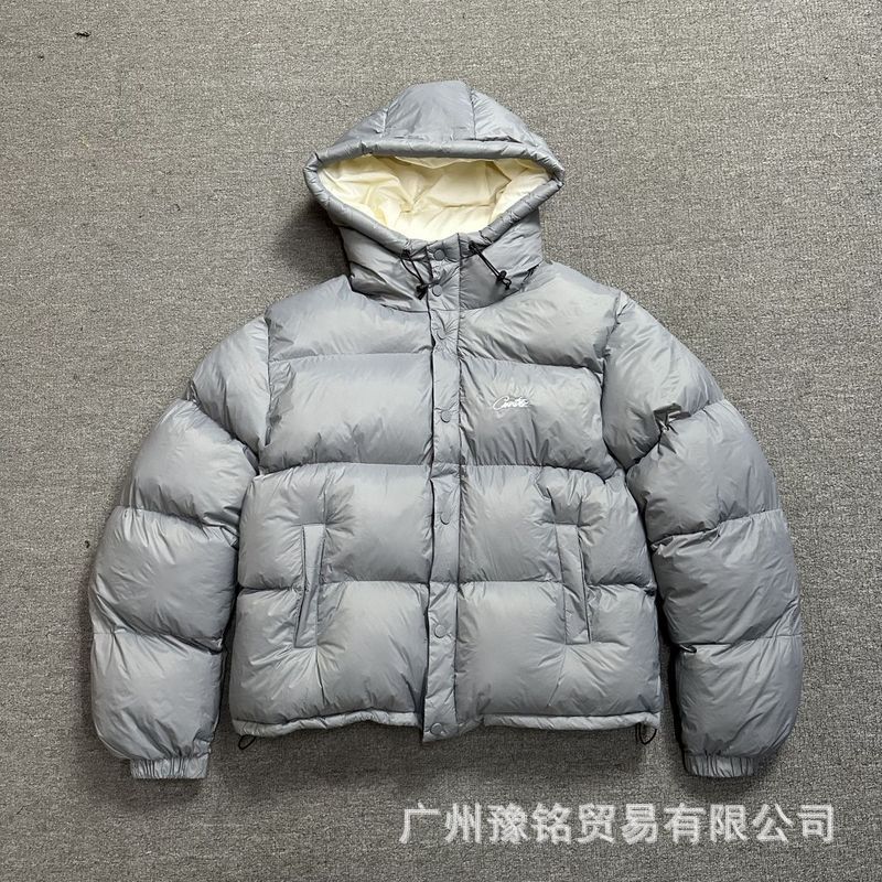 跨境实拍秋冬男士加厚潮牌连帽宽松情侣保暖棉服棉衣男女外套批发|undefined