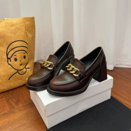 乐福鞋;女式皮靴;厚底凉鞋