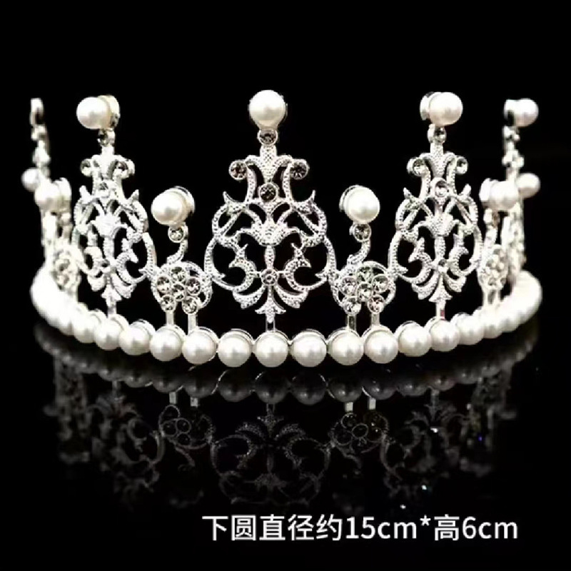 Fábrica directa transfronteriza corona de cabeza de cumpleaños torta de decoración ramo de flores decoración de novia corona de cabeza reina vestido de cumpleaños