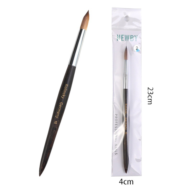 Transfronterizo Amazon uñas de pelo de visón pluma de sándalo de fototerapia pluma traje de cristal pluma tallada cepillo traje pintado pluma