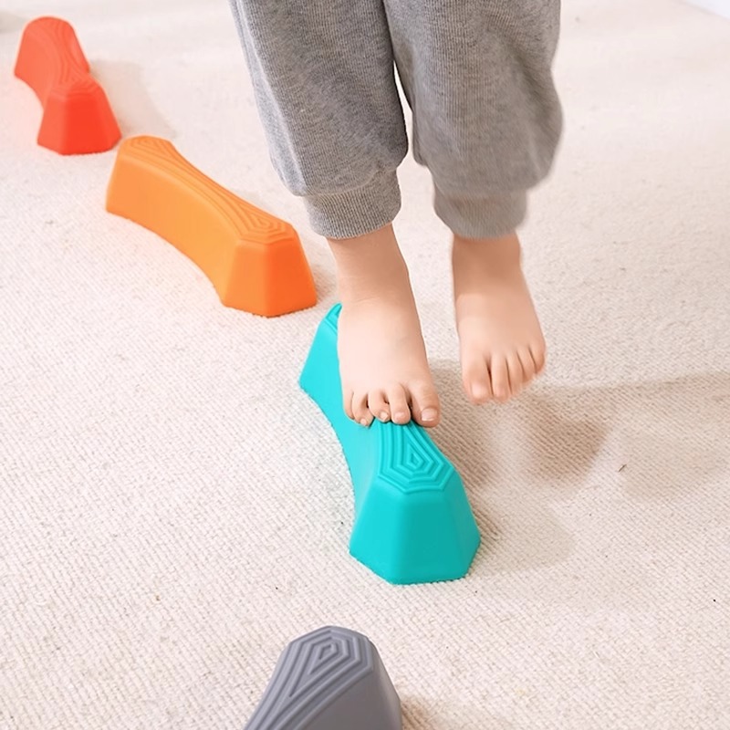Tablero de equilibrio de paso, equipo de entrenamiento de integración sensorial para niños, equipo de acondicionamiento físico al aire libre de jardín de infantes, puente de juguete inteligente