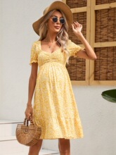 L 98489 Retro Floral Dress �͹��黨�B��ȹ ���R�d�羳�W��