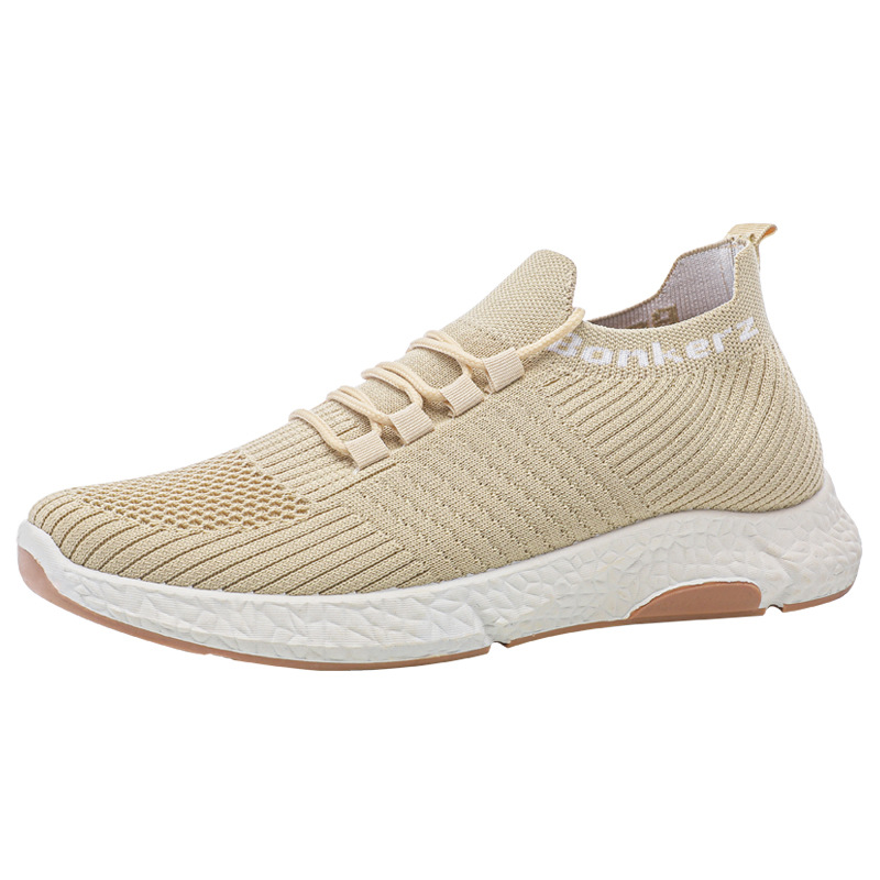 Zapatos para hombres de comercio exterior transfronterizo otoño nuevo ocio versátil tejido volador zapatos deportivos transpirables para hombres etiquetado procesamiento zapatos personalizados