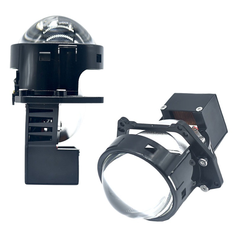 Transfronterizo nuevo 3,0 pulgadas LED de doble luz lente 80W de alta potencia modificado coche LED faro lejos y cerca de la luz integrada