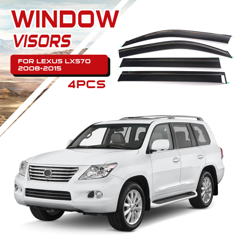Visera para Ventana de Coche, Protector de Lluvia, Compatible con Lexus LX600 LX700 LX570 GX400 460