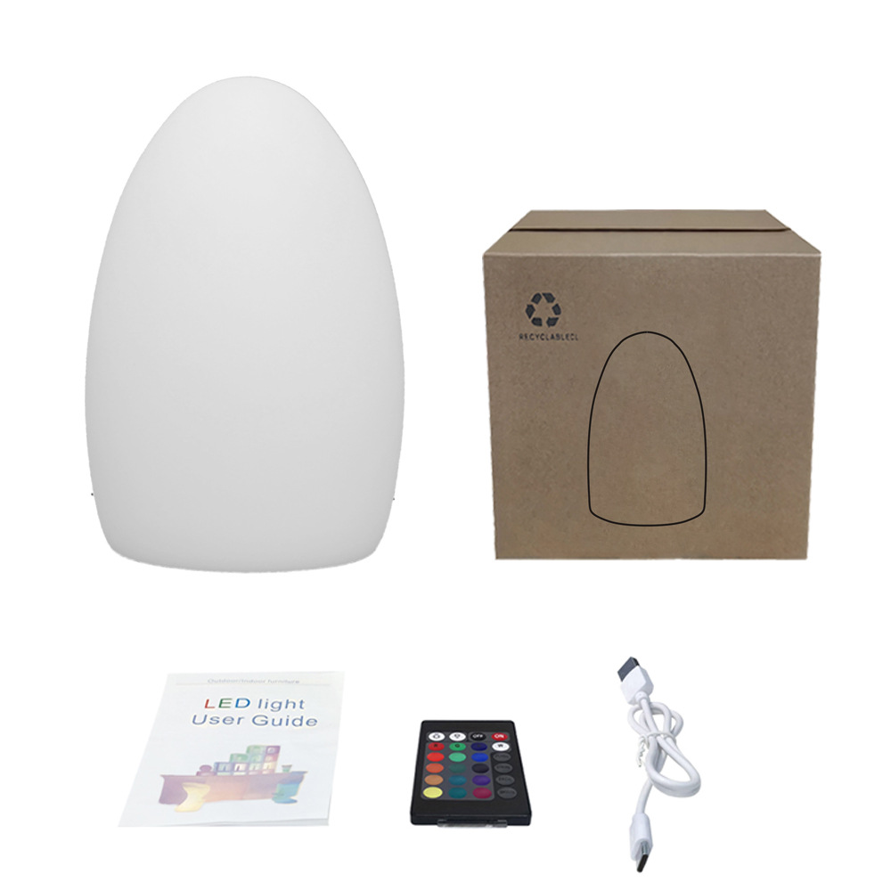 LED barra huevo lámpara de escritorio lámpara de control remoto lámpara de cabecera dormitorio cabecera lámpara USB colorida