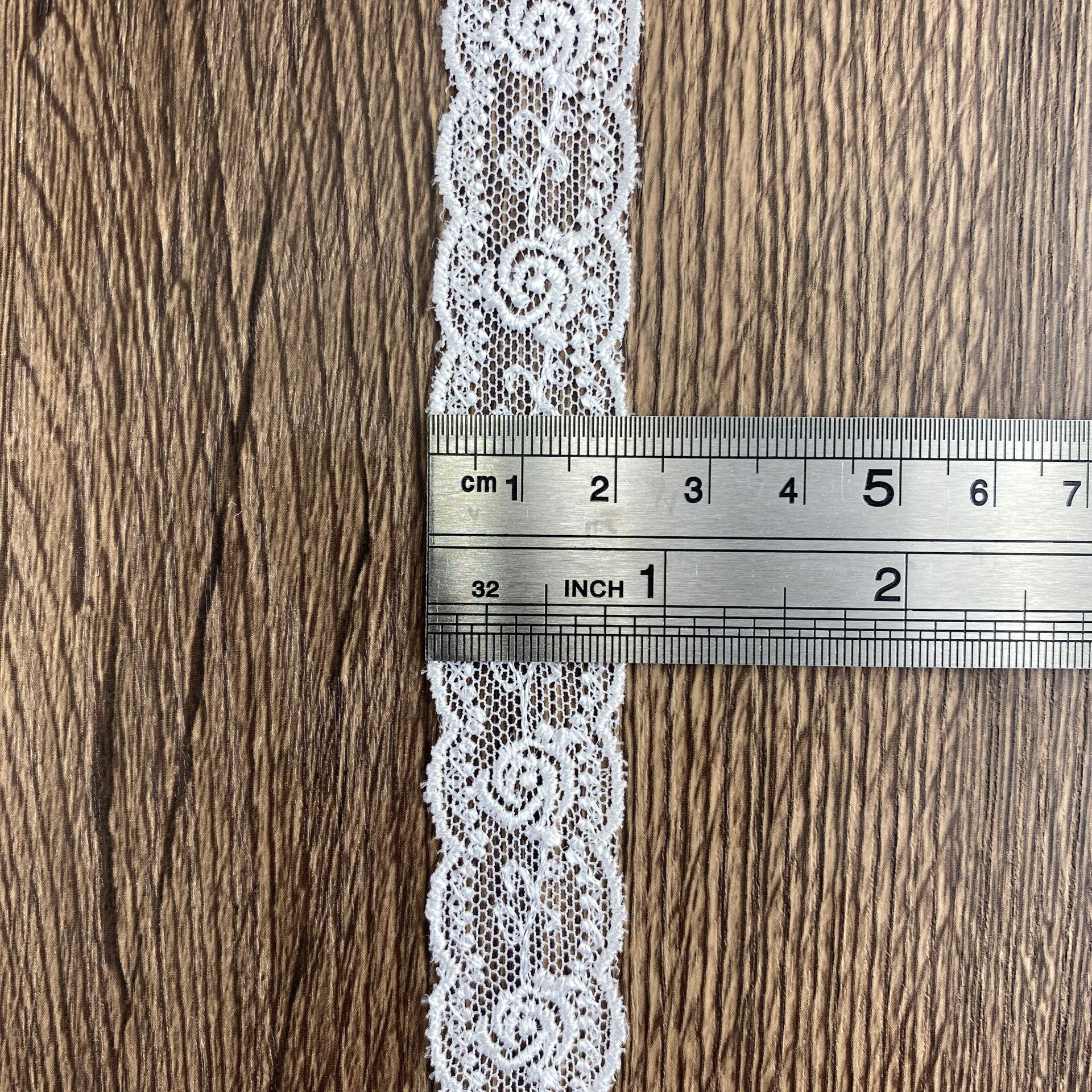2.1CM蕾丝网纱网布 涤光水溶刺绣花边 女装服饰配件辅料