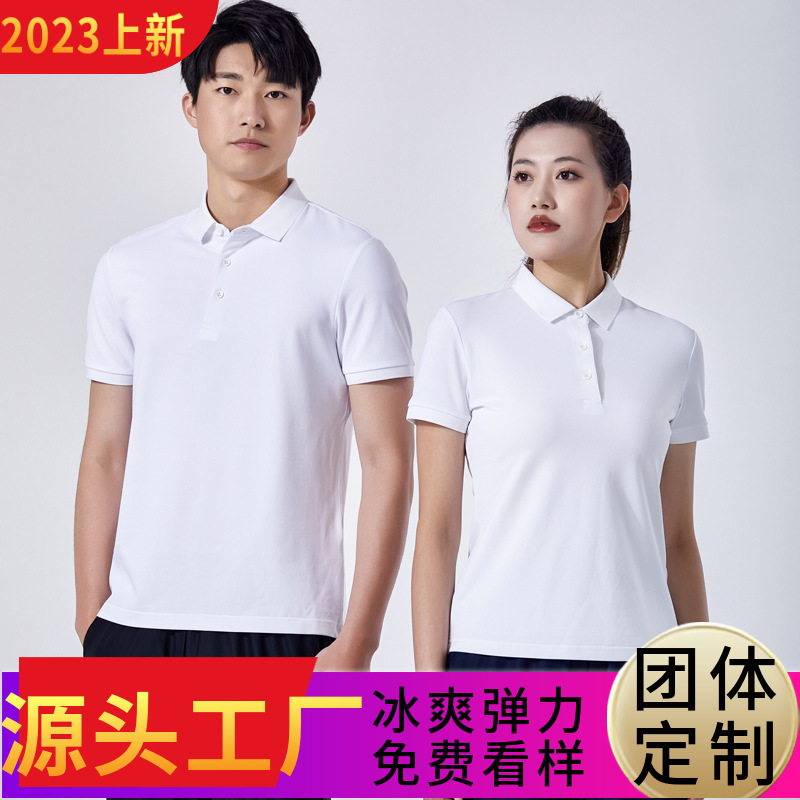 Summer Polo Shirt with Custom Logo Lapel Short-Sleeved T-Shirt for Men's Business Casual Collared Half-Sleeved Advertising Cultural Shirt Dropshipping