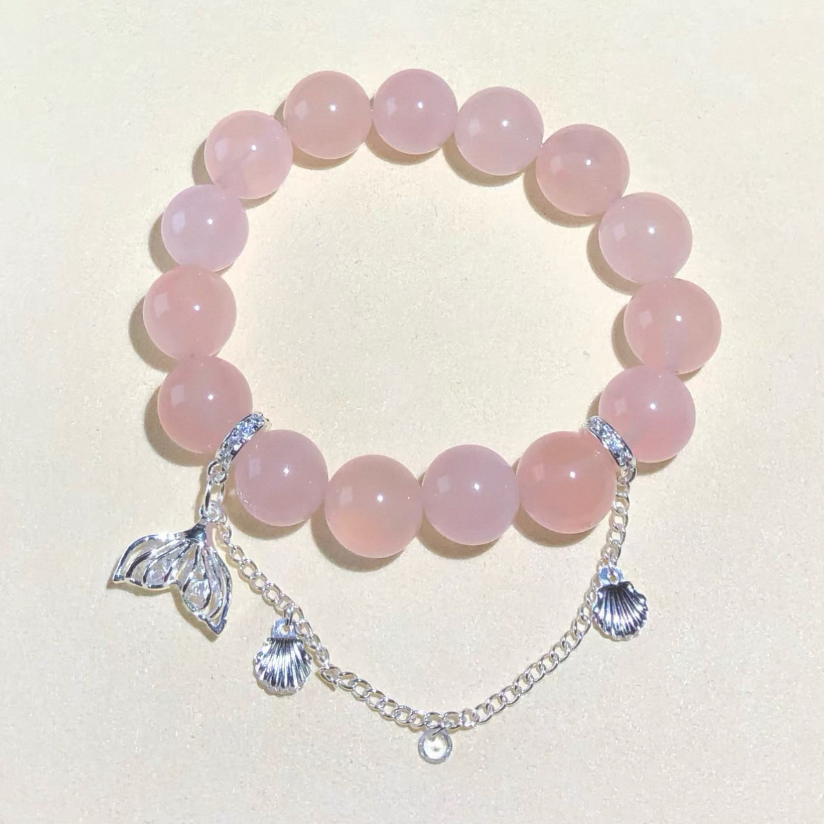14K Gold-Filled Color-Preserving Crystal DIY Accessories Mermaid Tail Shell Chain Spacer Bead Bracelet Necklace Handmade Accessories