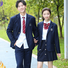 春秋季新款学院风西装校服套装中学生英伦风班服礼服JK西服三件套