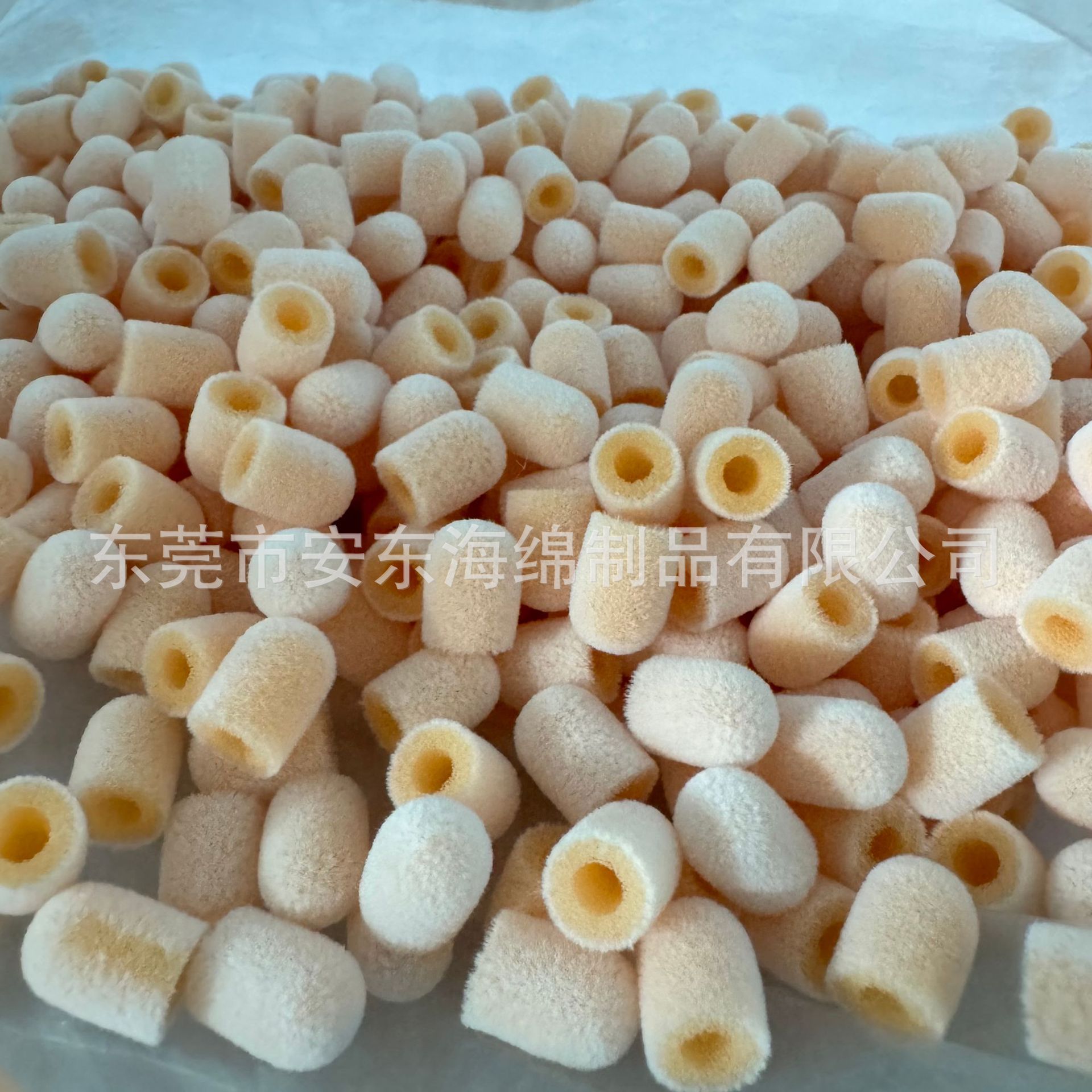 植绒唇彩海绵头白色化妆海绵植绒帽亲水性蘑菇状不掉毛聚酯海绵头