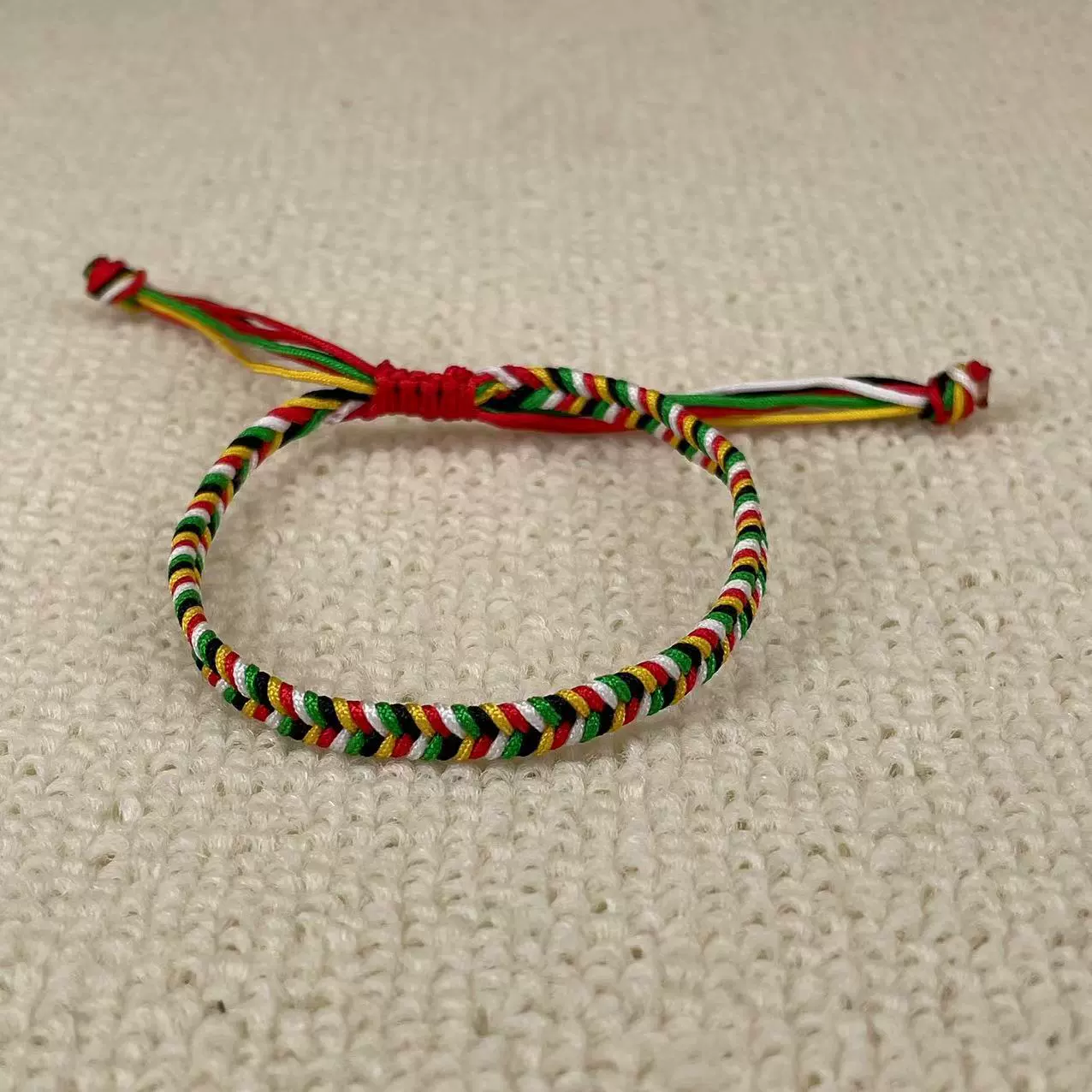 Цветной браслет плетеная красная веревка браслет разноцветная веревка Праздник лодок-драконов