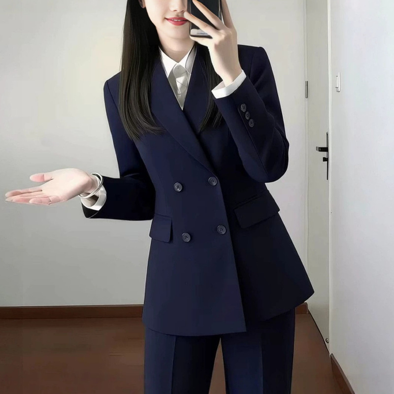 2026 New High-End Suit Set Workwear Elegant Formal Wear Professional College Student High-End Interview Suit Jacket