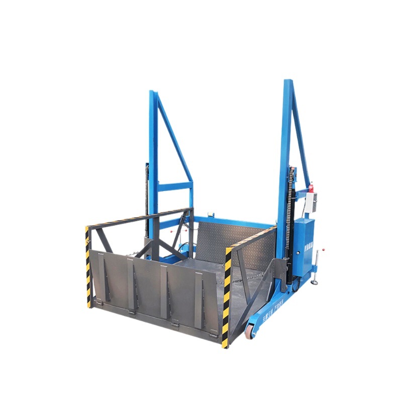 移動式荷役プラットフォーム 電動リフト倉庫 油圧リフトプラットフォーム 簡易移動式荷役プラットフォーム|undefined